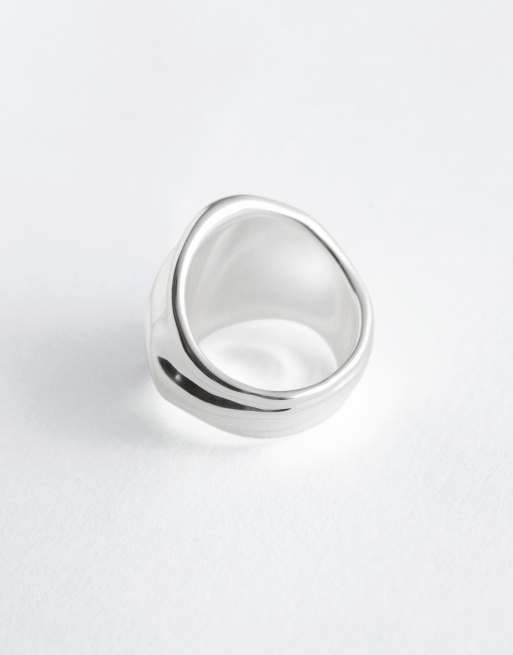 & Other Stories large curved ring in silver, 2 of 3