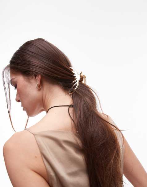 & Other Stories large hair claw clip in gold - view 1