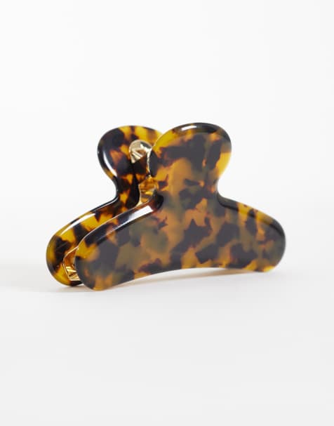 & Other Stories large hair claw clip in tortoise brown - view 1