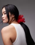 [Other Stories] & Other Stories large mesh scrunchie in red No Size RED
