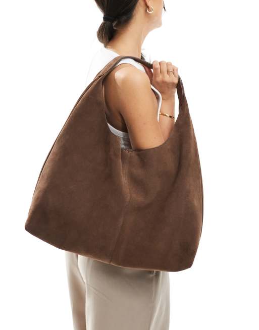 “& Other Stories” Large Suede Tote Cognac Large Suede Tote Bag - Cognac - Totes - & Other Stories