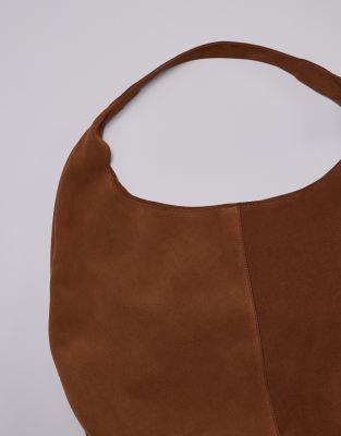 & OTHER STORIES LARGE SUEDE LEATHER TOTE BAG 