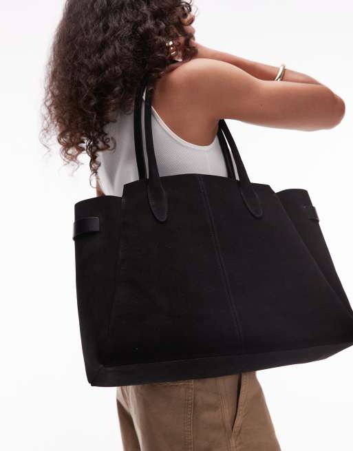 “& Other Stories” Large Suede Tote Large Suede Tote Bag - Blue suede - Totes - & Other Stories