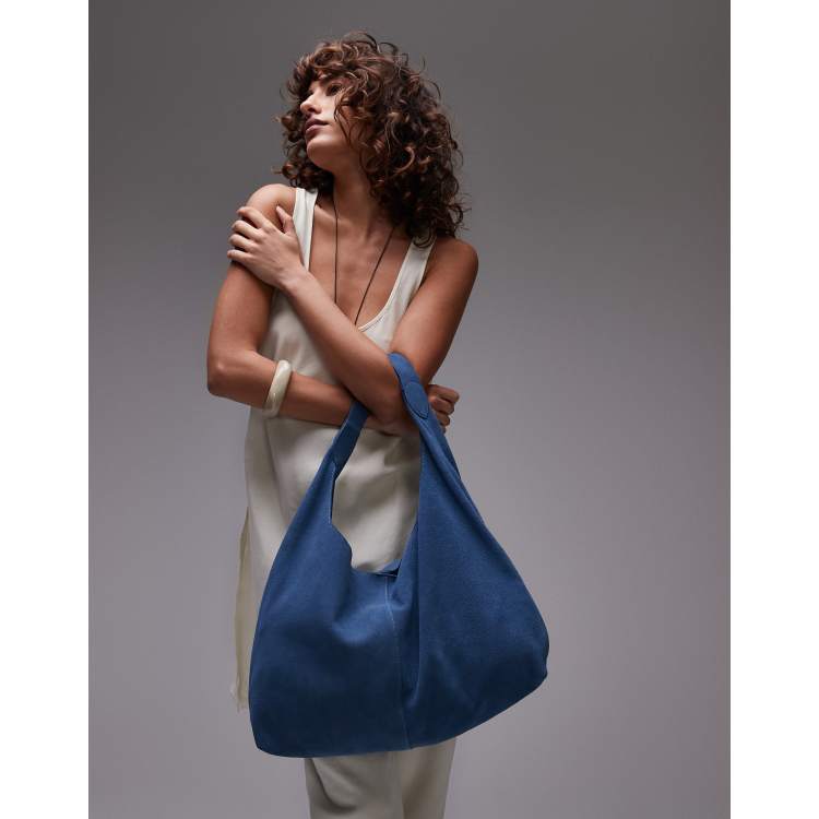 “& Other Stories” Large Suede Tote & Other Stories large suede tote in blue | ASOS