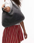 [Other Stories] & Other Stories large washed denim tote in grey No Size GREY