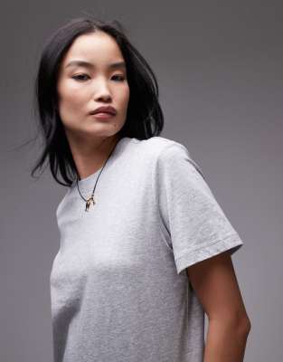 & Other Stories - Lässig geschnittenes T-Shirt in meliertem Grau