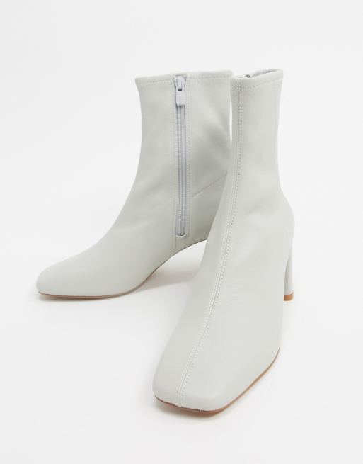 Light gray ankle store booties