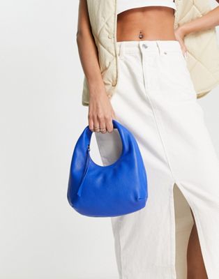 & Other Stories leather bag in blue