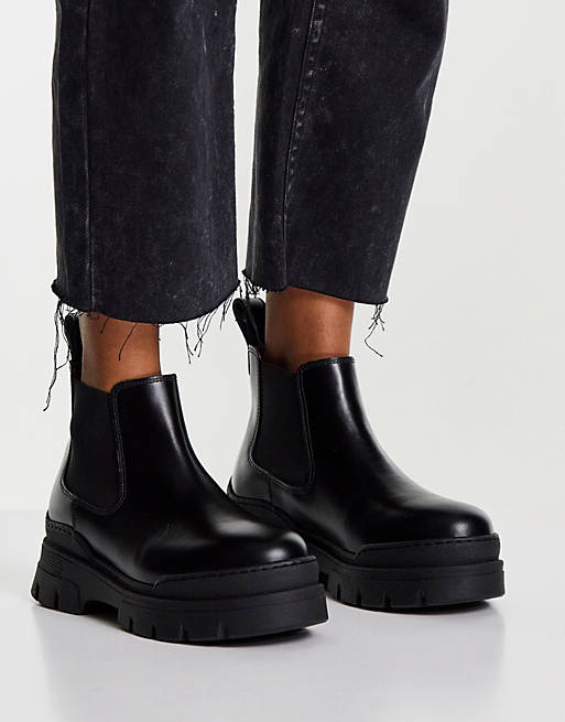 & Other Stories leather chunky sole boots in | ASOS