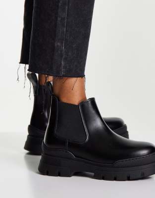 & other stories chunky leather chelsea boots