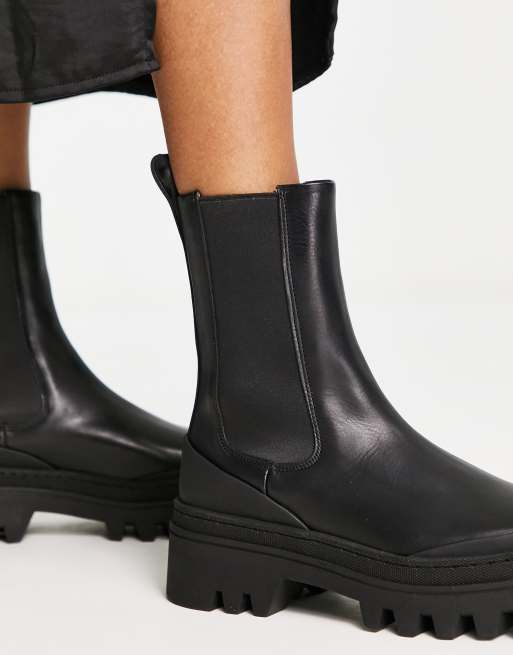 Leather chelsea boots & other outlet stories