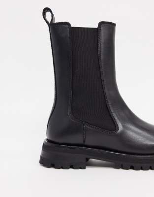 & other stories leather chelsea boots