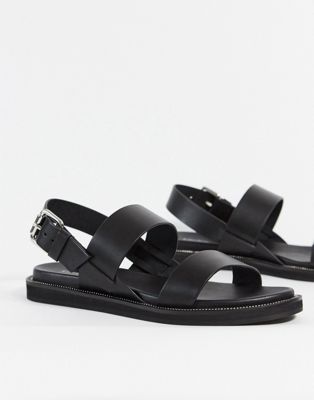 \u0026 Other Stories leather flat sandal 
