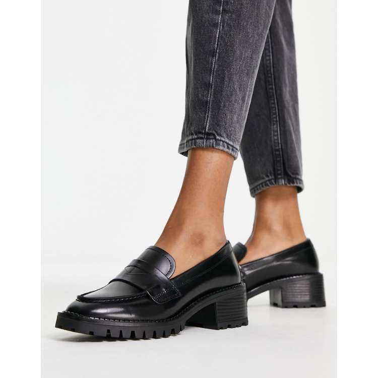 Heeled on sale penny loafers