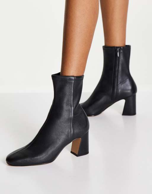 Leather sock booties hotsell