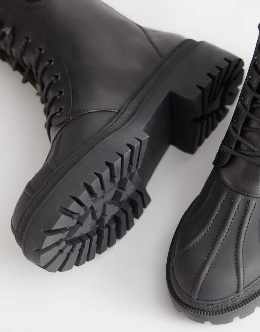 Other stories lace up best sale leather boots