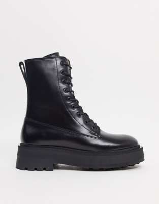& other stories chunky platform leather boots