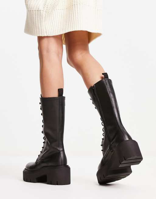 Other stories tassel hot sale lace up boots