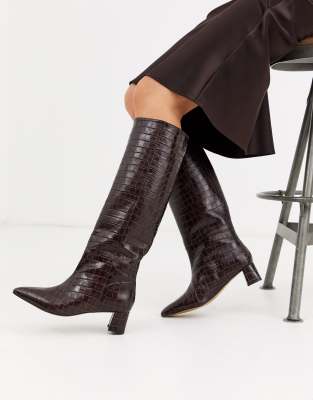 knee high croc boots