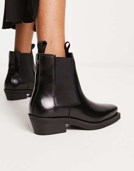 Leather chelsea boots & best sale other stories