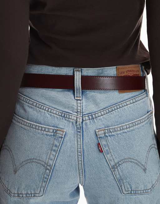 & Other Stories leather waist belt in burgundy , 3 of 3