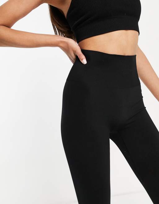 & Other Stories - Leggings senza cuciture neri in coordinato - BLACK, 3 di 4