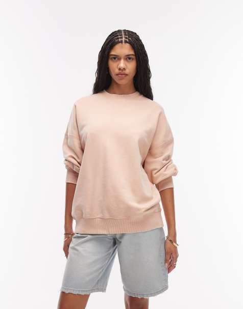 & Other Stories – Lerrosa sweatshirt i oversize med rund halsringning - view 1