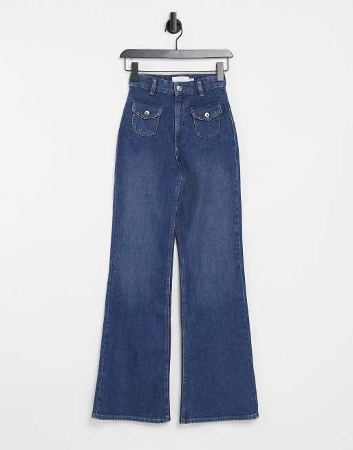 & Other Stories - Lilas - Jeans a fondo ampio blu in cotone - MBLUE