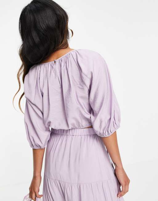 & Other Stories – Liliowy krótki top, część zestawu – LILAC, 2 z 4