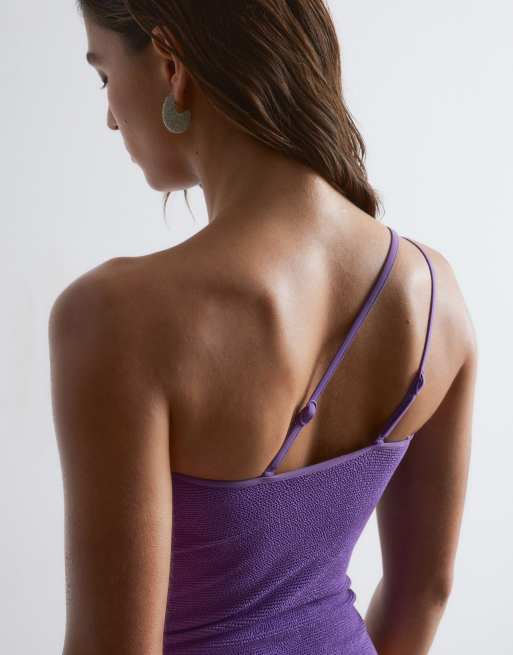 & Other Stories - Lilla badedragt i krølstof med polstring og oneshoulder-design, 2 af 4