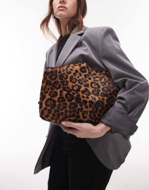 & Other Stories - Lille og brun tote med leopardmønster i imiteret pels, 3 af 4