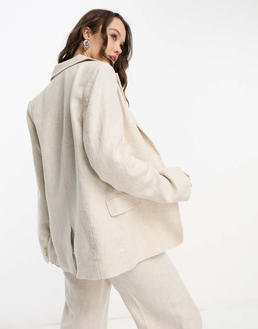  Other Stories wool blazer in beige