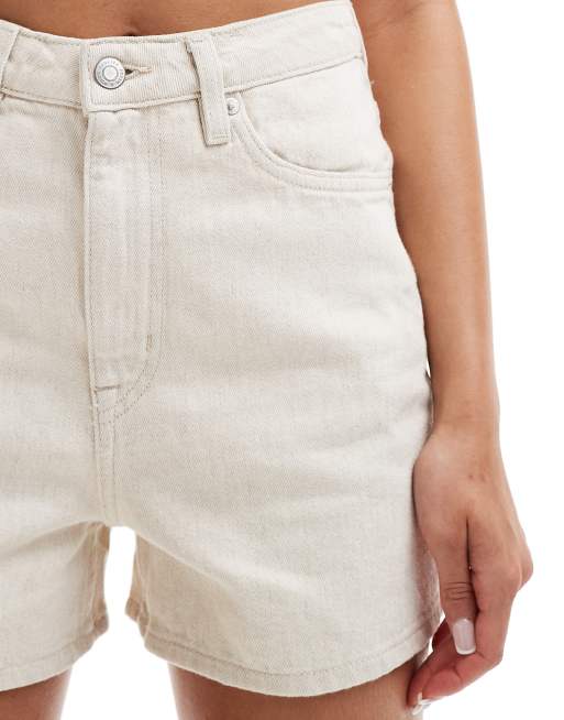 Linen denim shorts top