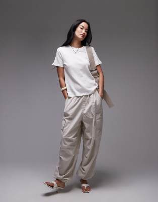 & Other Stories Linen Blend Relaxed Short Sleeve T-shirt In White