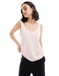 [Other Stories] & Other Stories linen blend singlet top in pink S PINK