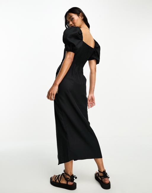 Off the shoulder deals wrap midi dress topshop