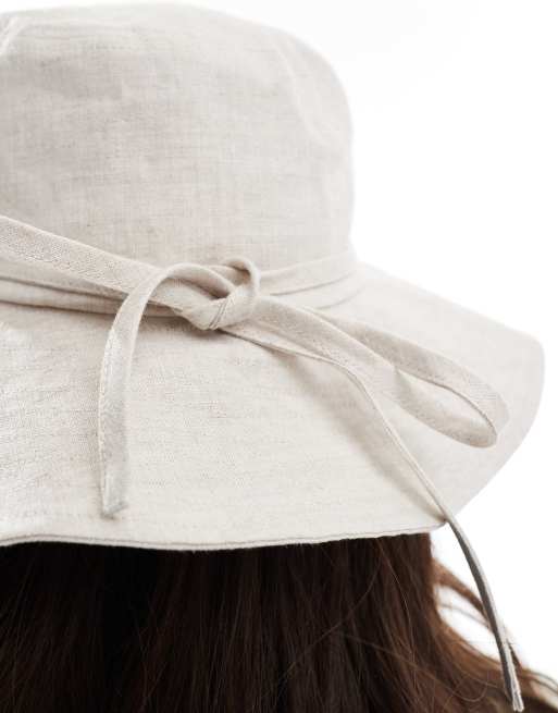 & Other Stories linen bucket hat in beige | ASOS