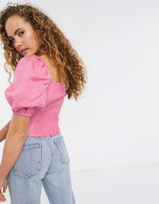 puff sleeve top asos