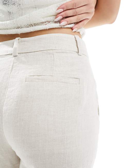 & Other Stories linen look pants beige