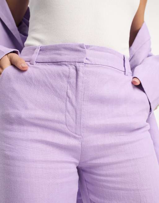 & Other Stories linen pants in lilac (part of a set), 2 of 4