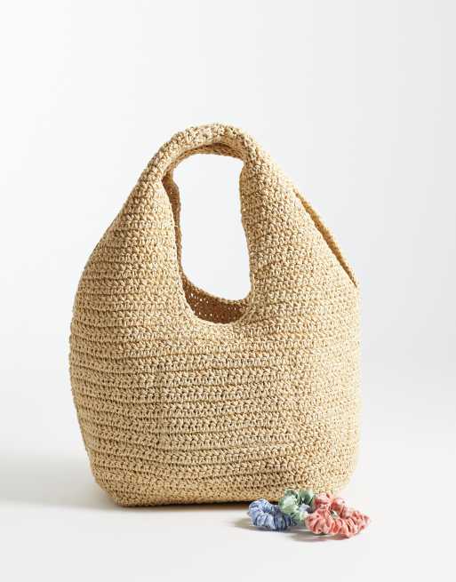 & Other Stories – Ljusbeige, liten toteväska av pappersstrå, 2 av 4