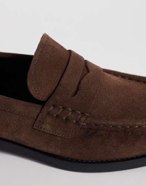 & Other Stories Loafer aus Wildleder in Braun, 2 von 4