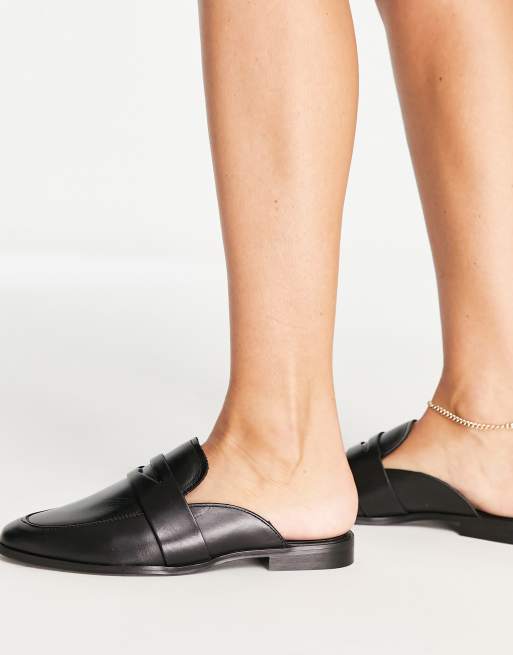 leather slip on loafers
