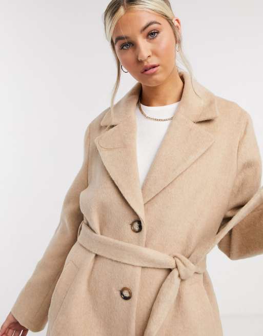 Other Stories long belted coat in camel