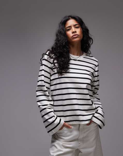 & Other Stories long sleeve top in multi stripes ASOS exclusive - view 1