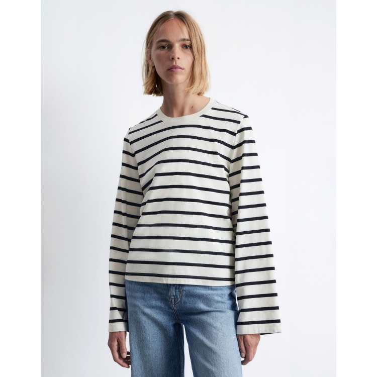 トップス plllllleeeasse multi stripe long sleeve & Other Stories long sleeve top in multi stripes ASOS