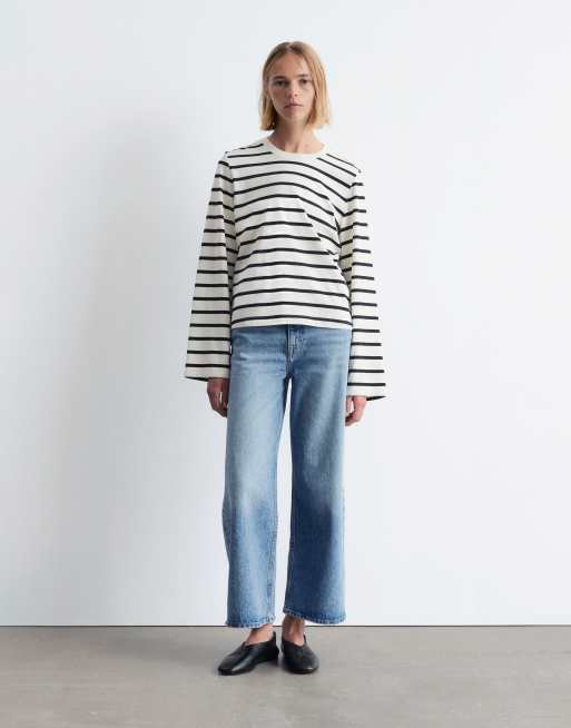 & Other Stories long sleeve top in multi stripes ASOS exclusive