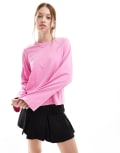 [Other Stories] & Other Stories long sleeve top in pink XS PINK