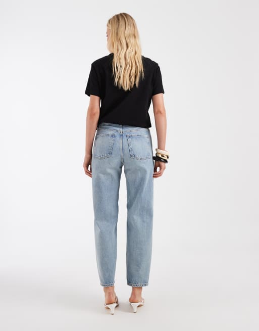& Other Stories - Lyseblå forvaskede jeans med barrel-ben , 3 af 5