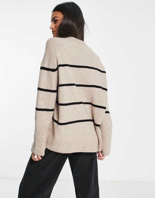 & Other Stories - Maglione beige a righe, 2 di 4